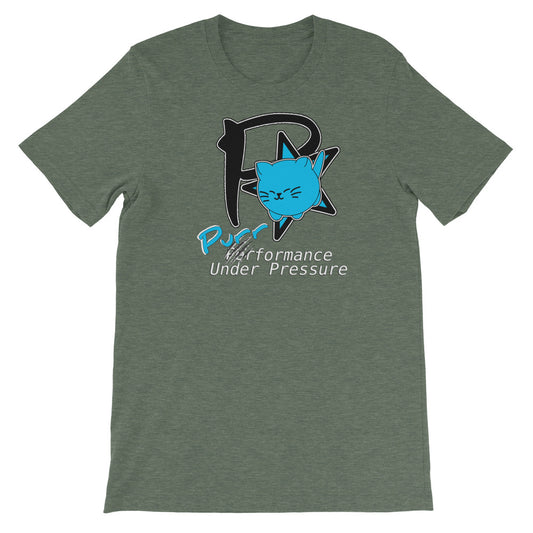 Purrformance Under Pressure - Short-Sleeve Unisex T-Shirt --- "Animal Rescue Fundraiser"