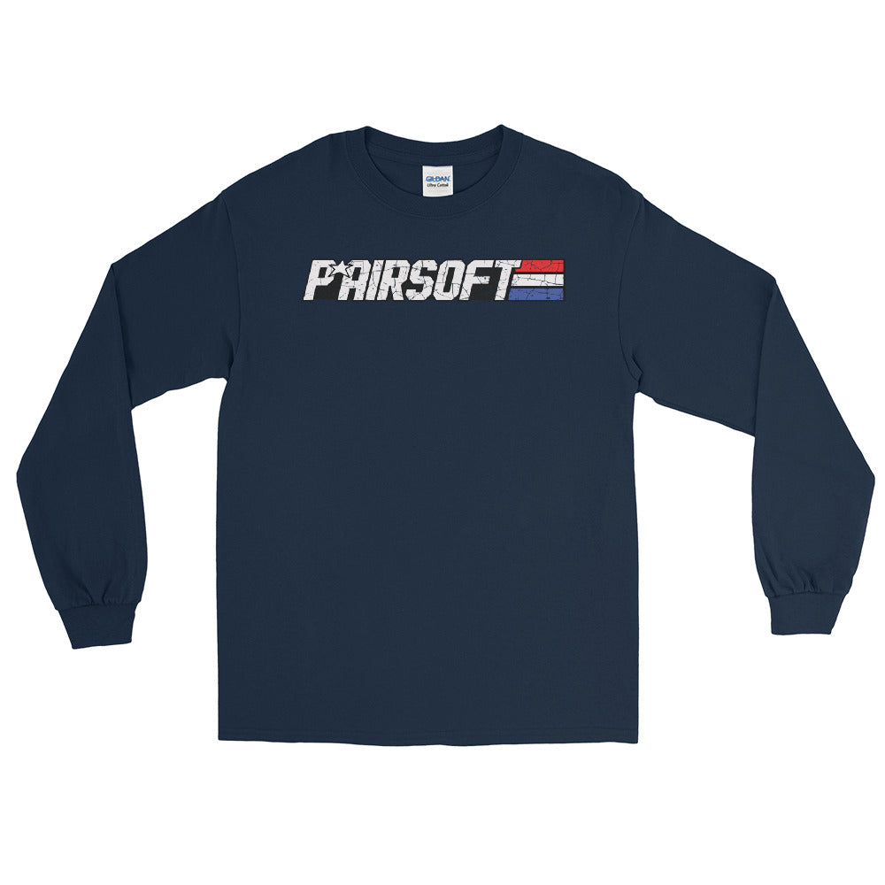 P* Airsoft RETRO logo  Men’s Long Sleeve Shirt