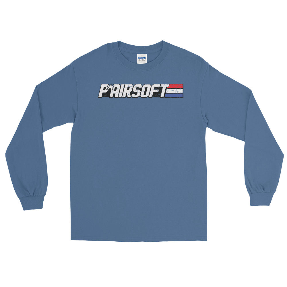 P* Airsoft RETRO logo  Men’s Long Sleeve Shirt