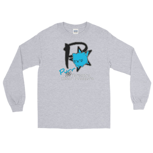 Purrformance Under Pressure - Men’s Long Sleeve Shirt - "Animal Rescue Fundraiser"