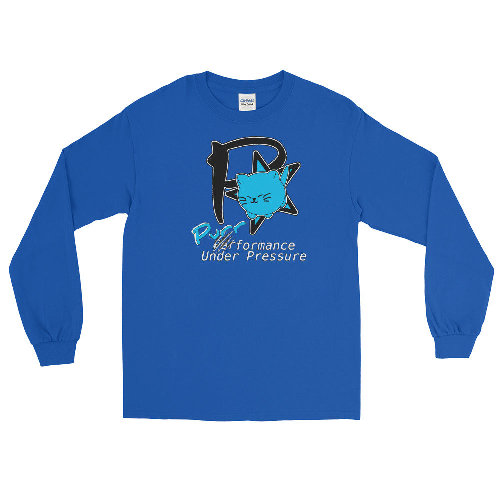 Purrformance Under Pressure - Men’s Long Sleeve Shirt - "Animal Rescue Fundraiser"