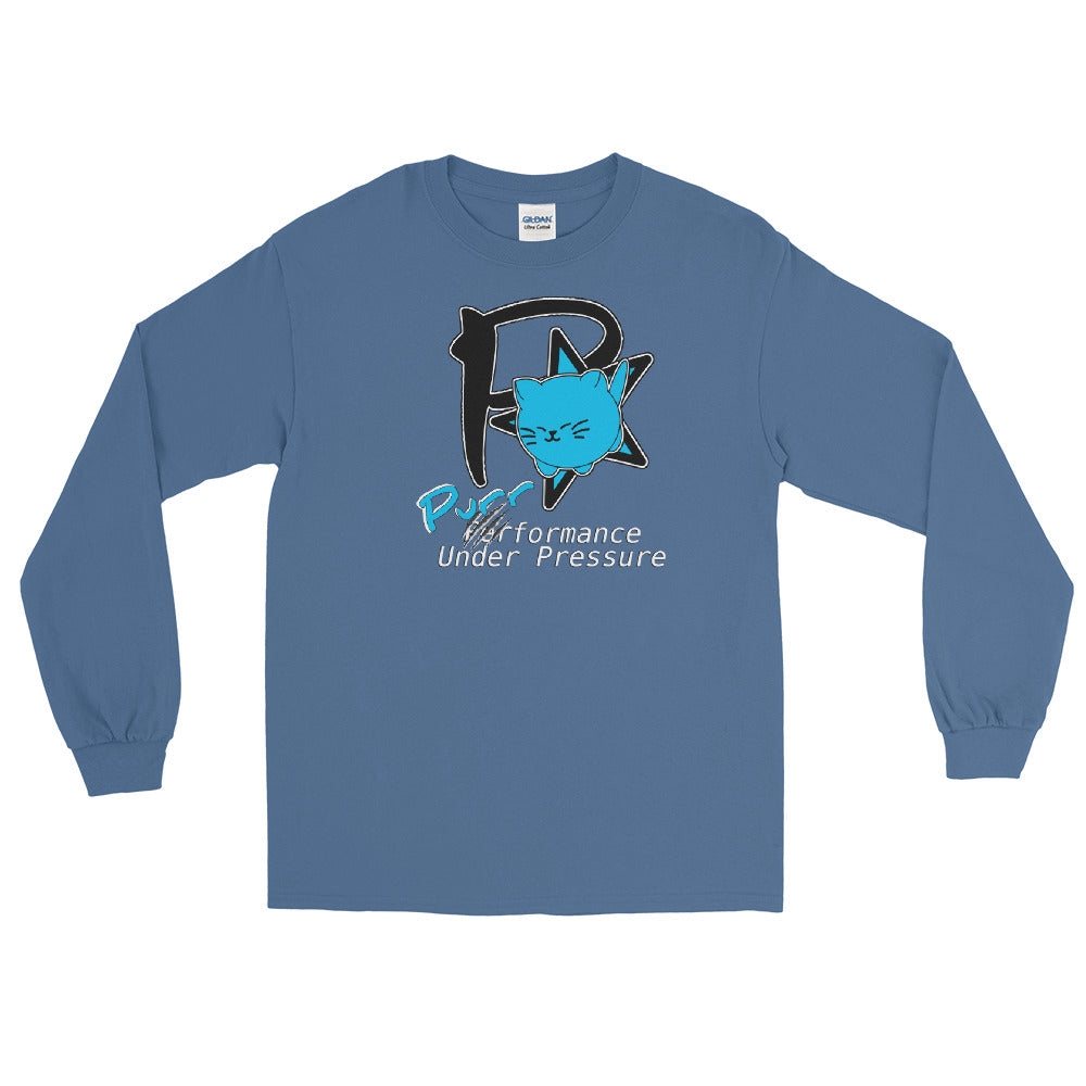Purrformance Under Pressure - Men’s Long Sleeve Shirt - "Animal Rescue Fundraiser"