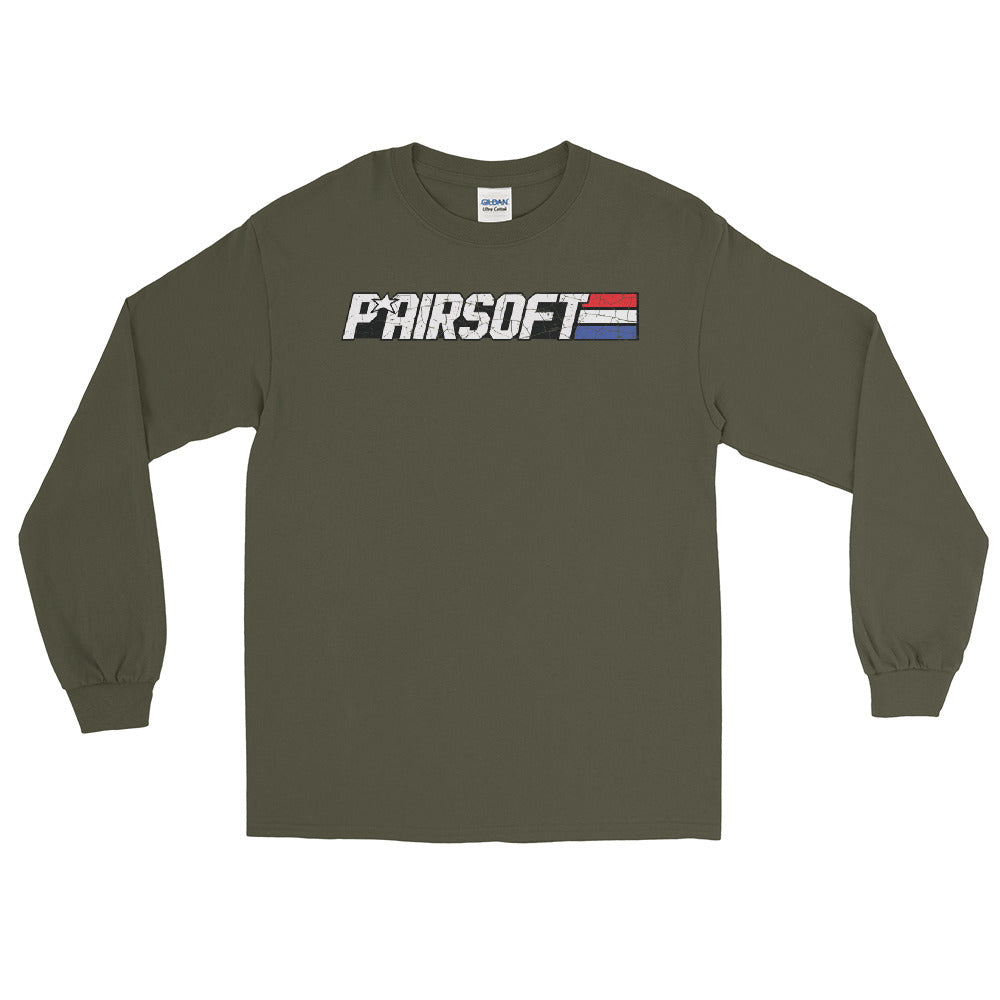 P* Airsoft RETRO logo  Men’s Long Sleeve Shirt