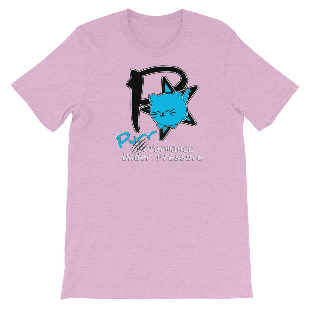 Purrformance Under Pressure - Short-Sleeve Unisex T-Shirt --- "Animal Rescue Fundraiser"